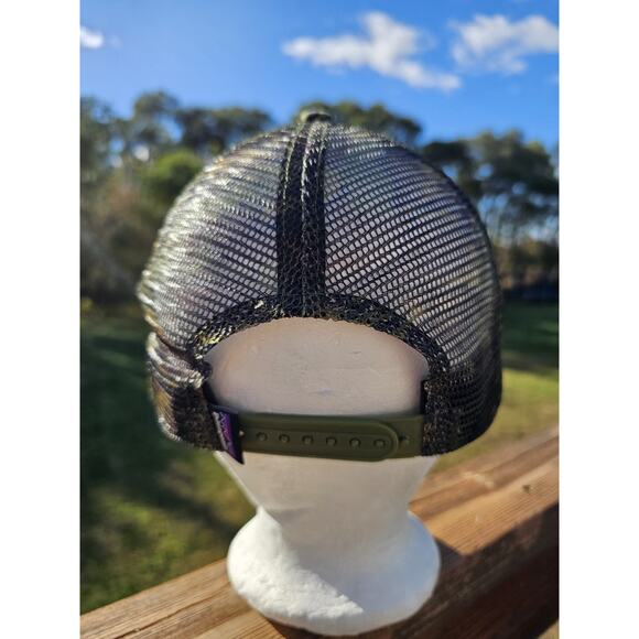 Patagonia Camo Trucker Hat Green SnapBack Men’s Cap Mesh - Picture 4 of 7